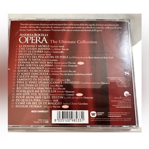 Collectors item Andrea bocelli signed cd cover with cd collectible autographed - Picture 4 of 8